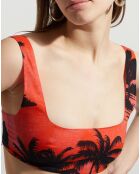 Top Muse bralette rose/orange/noir