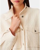 Veste texturée Rosana beige