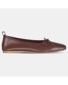 Ballerines en Cuir Sienna marron