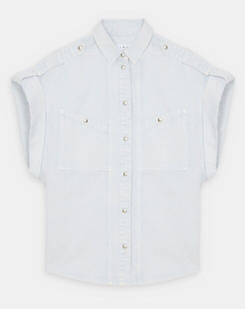 Chemise Azali bleu clair
