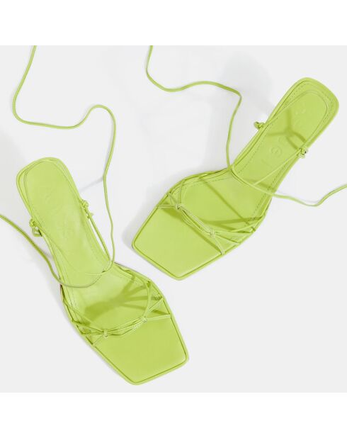 Sandales en Cuir Roda vertes - Talon 7 cm