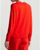 Pull merinos Alice rouge