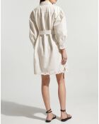 Robe en Coton & Lin Corinto blanche