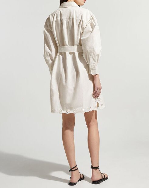 Robe en Coton & Lin Corinto blanche