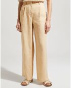 Pantalon 100% Lin Ravia beige