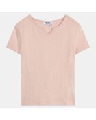 T-Shirt Lindsay mc pointelle rose