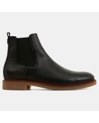 Chelsea Boots en Cuir crêpe noires