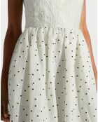 Robe gaufrée Anny blanche