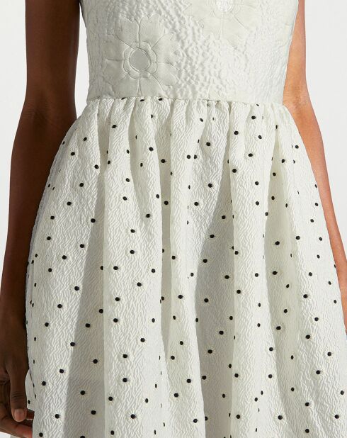 Robe gaufrée Anny blanche