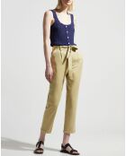Pantalon droit chino Lupin kaki