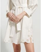 Robe en Coton & Lin Corinto blanche