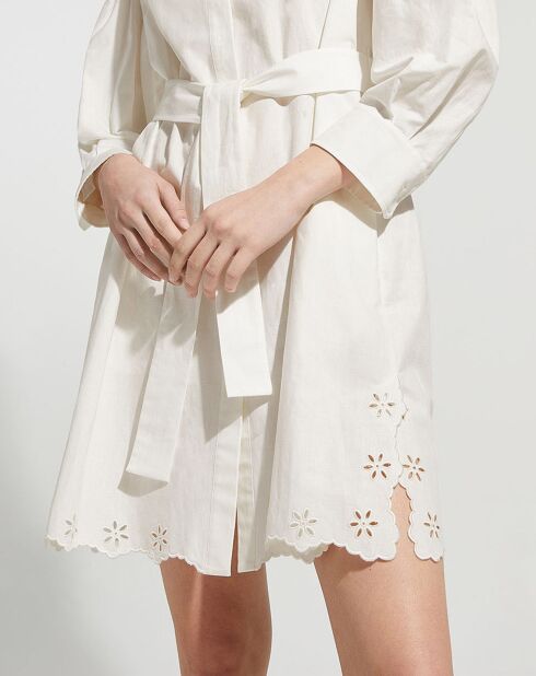 Robe en Coton & Lin Corinto blanche