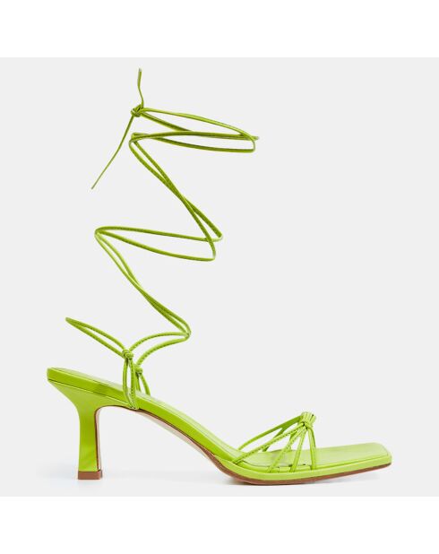 Sandales en Cuir Roda vertes - Talon 7 cm
