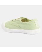 Baskets en Toile biologique vert clair