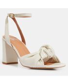 Sandales à talon en Cuir blanches - Talon 8.5 cm