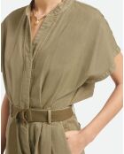Combinaison en Coton & Lin Atalante verte