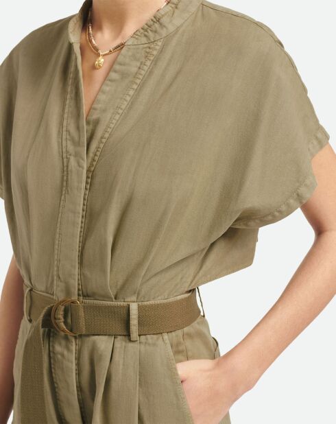 Combinaison en Coton & Lin Atalante verte