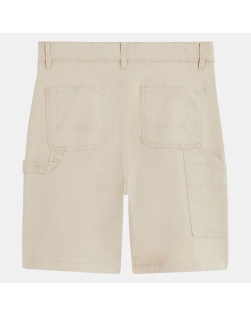 Short Leo twill beige
