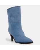 Bottines en Denim bleues - Talon 8 cm