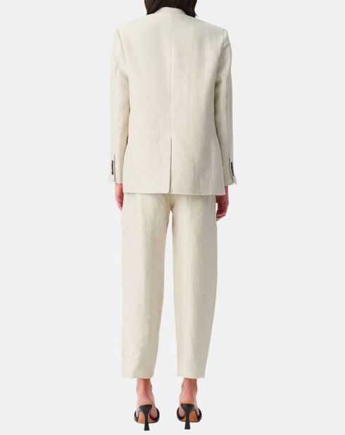 Veste en Coton & Lin Clia beige