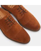 Derbies en Cuir camel