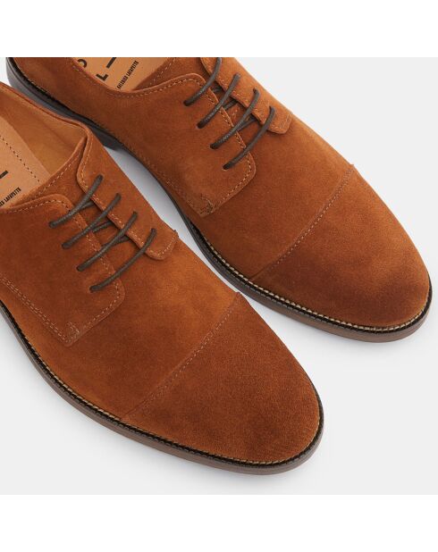 Derbies en Cuir camel