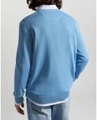 Pull en Coton Bio Tuton bleu moyen