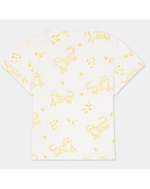 T-Shirt Bluto tunisien print blanc