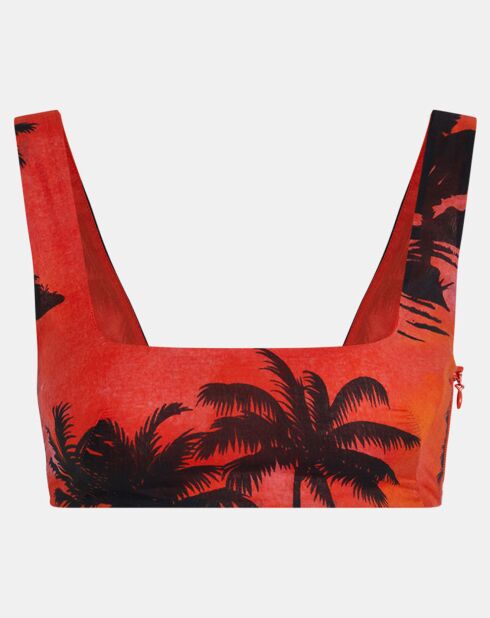 Top Muse bralette rose/orange/noir