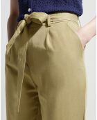 Pantalon droit chino Lupin kaki