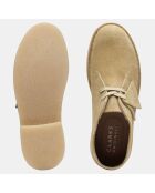 Desert boots en Velours de Cuir beiges
