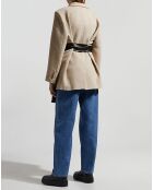 Veste en Laine & Cachemire mélangés Mille beige