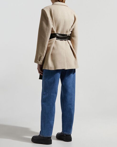 Veste en Laine & Cachemire mélangés Mille beige