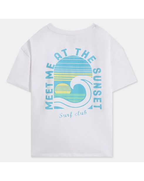 T-Shirt Liane mc print blanc