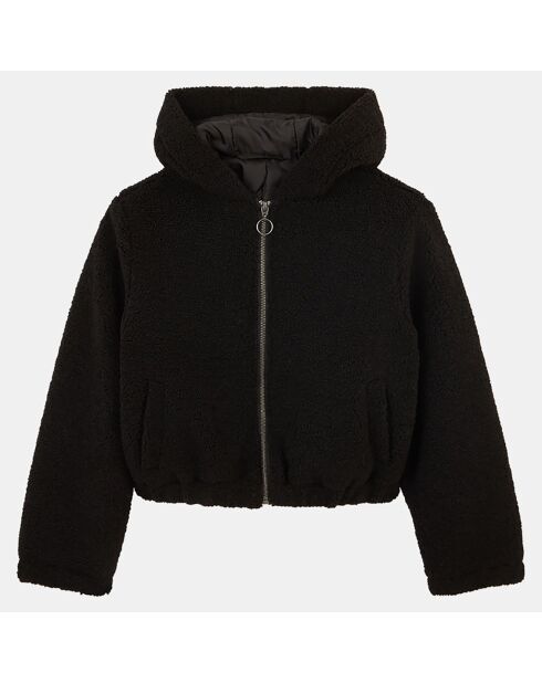 Blouson en Fausse Fourrure Faustine noir