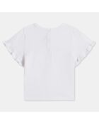 T-Shirt Iraja mc froufrou blanc