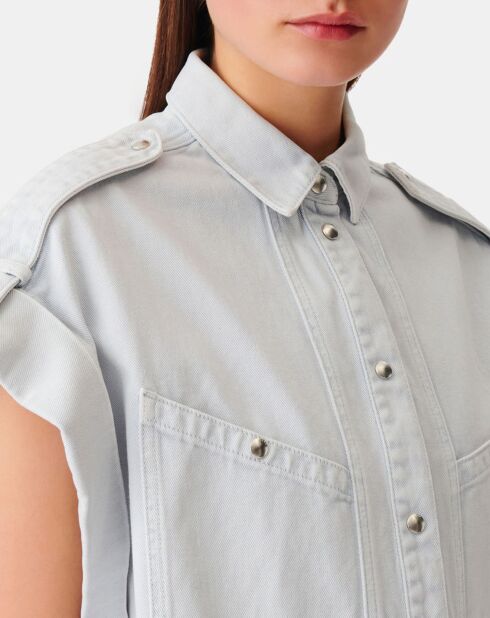 Chemise Azali bleu clair