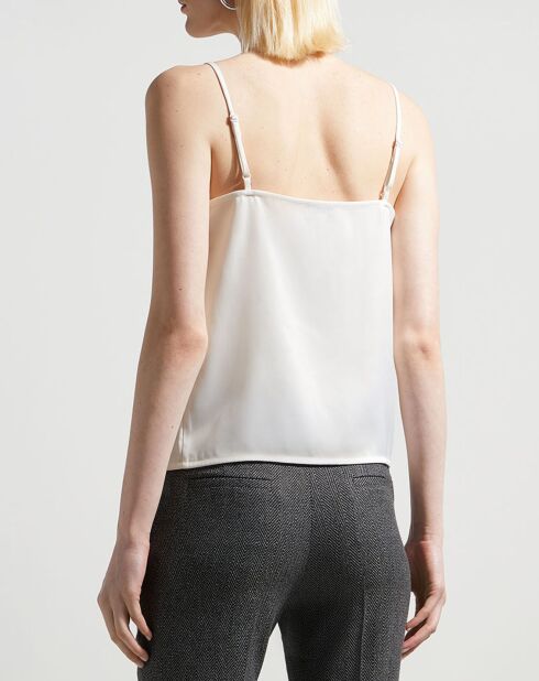 Camisola Forcina de satén blanca