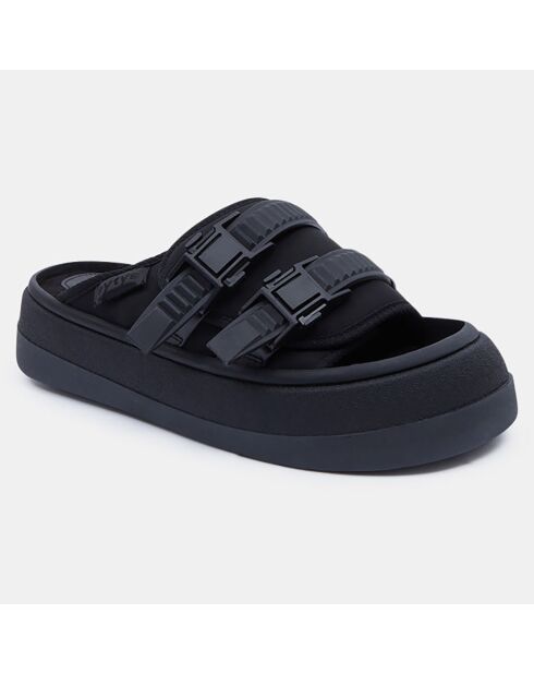 Mules intérieur Polaire Capri noires