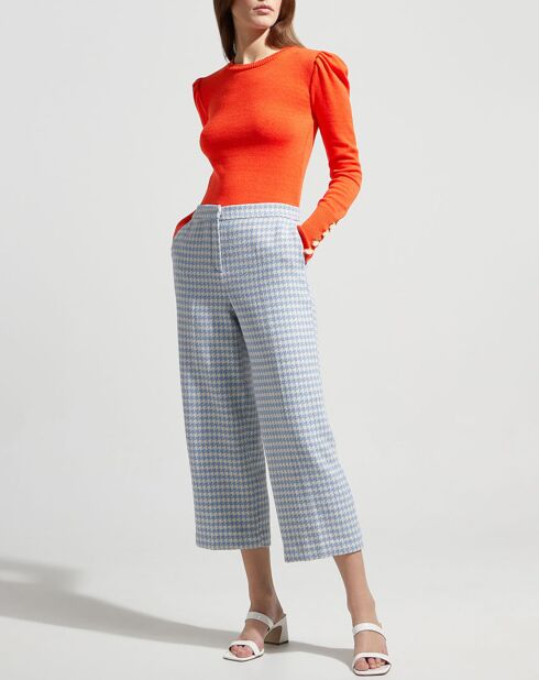 Orangefarbener Doumer-Pullover