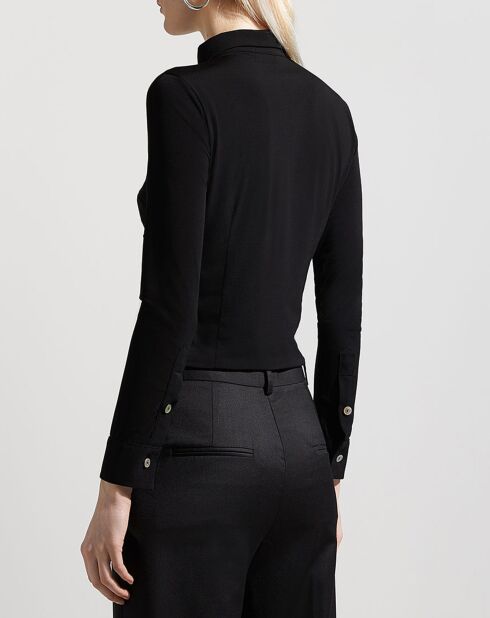 Chemise froncée Alisson noire