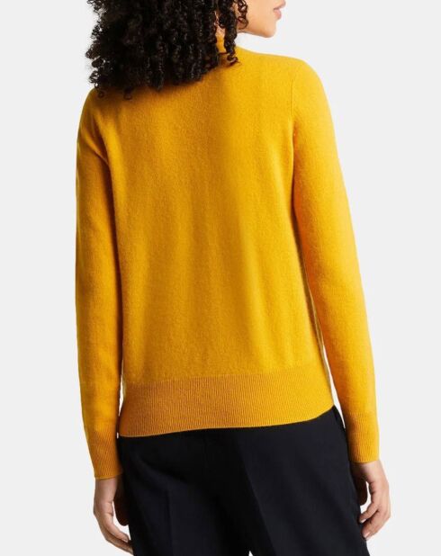 Cardigan 100% Cachemire Zacao jaune