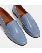 Mocassins en Cuir bleu jean