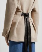 Veste en Laine & Cachemire mélangés Mille beige