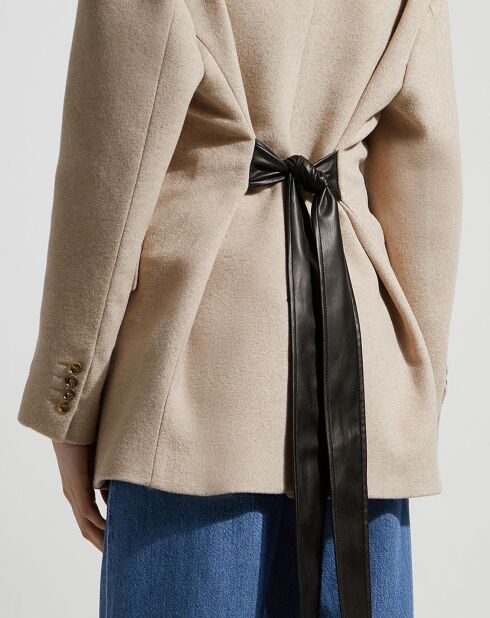 Veste en Laine & Cachemire mélangés Mille beige