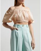 Top Cropped rose clair