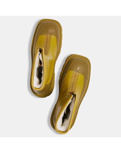 Boots Aquari jaune moutarde