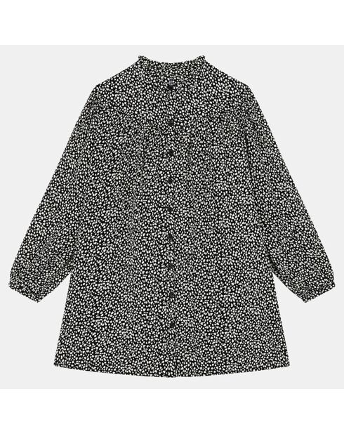 Robe Filou à fleurs noire