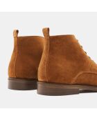 Derbies en Cuir mid camel