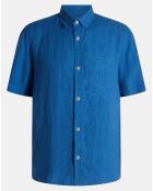 Chemise 100% Lin Pilinco mc bleu foncé